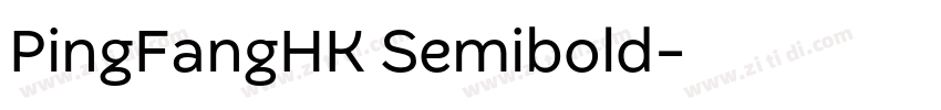 PingFangHK Semibold字体转换